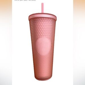 Starbucks 2022 Valentine's Soft Touch Pink Studded Venti (24 oz.) Tumbler